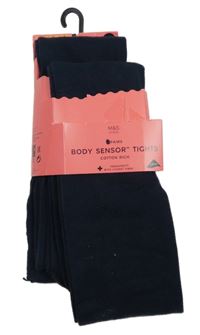 Nové - 2x - Tmavomodré punčocháče M&S