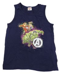 Tmavomodrí tielko s potiskem Avengers