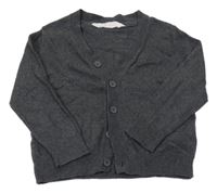 Tmavosivý melírovaný prepínaci sveter H&M