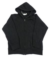 Čierna prepínaci mikina s kapucňou ZARA