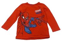 Červené tričko so Spidermanem Marvel