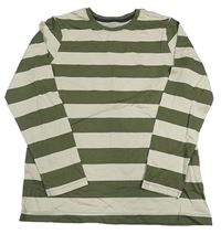 Khaki-béžové pruhované triko George