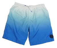 Bílo-modré ombré plážové kraťasy Primark
