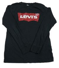 Černé triko s logem Levi´s