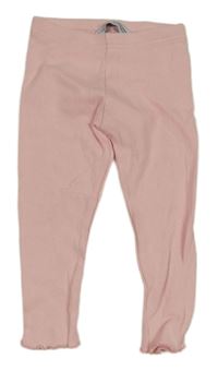 Ružové rebrované legíny Primark