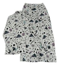 Biele pyžama s obrázkami