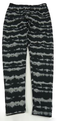 Čierno-sivé batikované teplákové legíny Y.F.K.