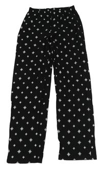 Černé pyžamové kalhoty s hvězdami - Wednesday C&A