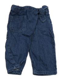 Tmavomodré zavinovací rifle Zara