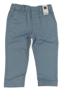 Nové - Modré plátenné nohavice Dunnes