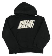 Čierna hudební mikina s nápisom a kapucí - Billie Eilish H&M