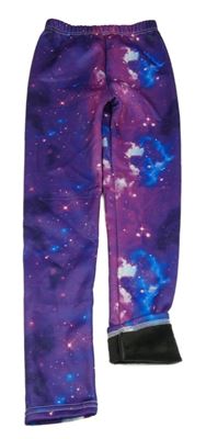 Fialovo-modré galaktické zateplené legíny