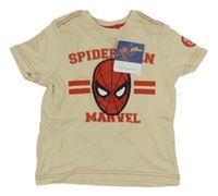 Nové - Béžové tričko se Spidermanem Marvel