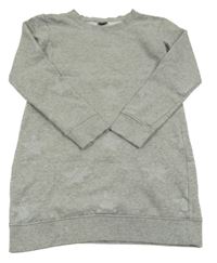 Šedé melírované teplákové šaty s hvězdami Arizona