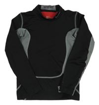 Černo-šedé thermo triko s logem Nike