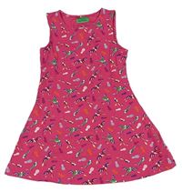 Ružové šaty s papoušky Mountain Warehouse