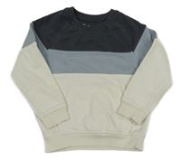 Sivo-modro-biela mikina Nutmeg