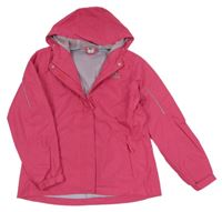 Tmavoružová šušťáková funkčná bunda s kapucňou Crane