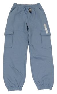 Nové - svetlomodré tepláky s vreckami dunnes