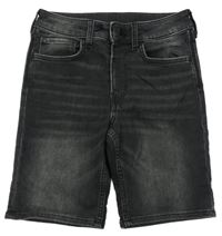 Černé riflové kraťasy H&M