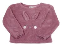Staroružová plyšová mikina s králikom H&M