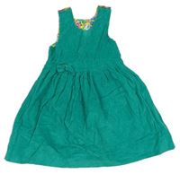 Zelené menšestrové obojstranné šaty