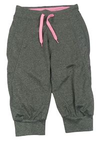 Sivé melírované športové crop tepláky zn. H&M