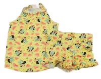 2set - Žltý top s Minnie a melouny + kraťasy Disney