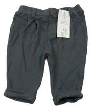 Nové - Antracitové teplákové chino kalhoty F&F