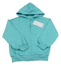 Nové - Světlemodrá propínací mikina s kapucí M&S