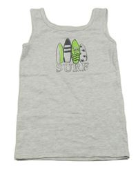 Svetlosivé tielko so sufrmi Topolino