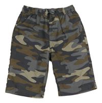 Sivo-kaki-béžové army plážové kraťasy