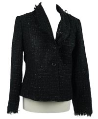 Dámske čierne trblietavé sako Simon Jeffrey