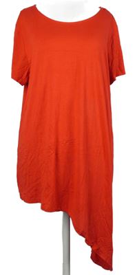 Dámská červená tunika s cípem