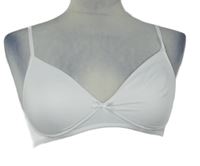 Nové - Dámská bílá vyztužená podprsenka bez kostic M&S vel. 65D