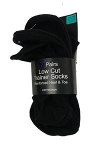 Nové - 6x Dámské černé nízké ponozky Primark vel. 35-38