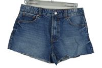 Dámské modré riflové roztřepené kraťasy Asos 