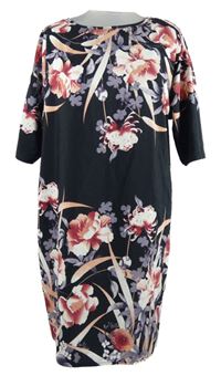 Dámské černo-barevné květované šaty George