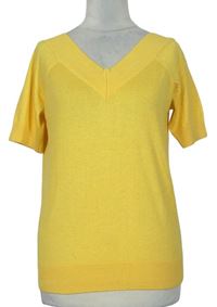 Dámske žlté pletené tričko TU