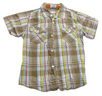 Farebná kockovaná košeľa Topolino