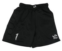 Černé sportovní brankářské kraťasy s logem Sondico