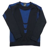 Čierno-modré športové funkčné tričko Crivit