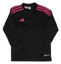 Černo-růžová sportovní mikina Adidas