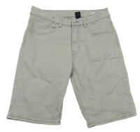 Šedé teplákové riflové kraťasy Denim Co.