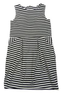 Čierno-biele pruhované šaty s vreckami H&M