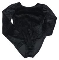 Černé sametové třpytivé cvičební body Zara