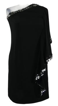 Dámske čierne šaty s flitrami Jake´s