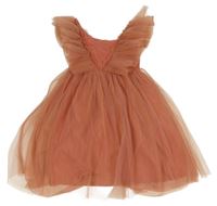 Korálové tylové šaty H&M