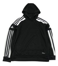 Černá sportovní mikina s kapucí Adidas