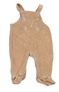 Starorůžové sametové dupačky s čumákem George